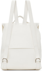 Marsèll White Leather Cartaino Backpack