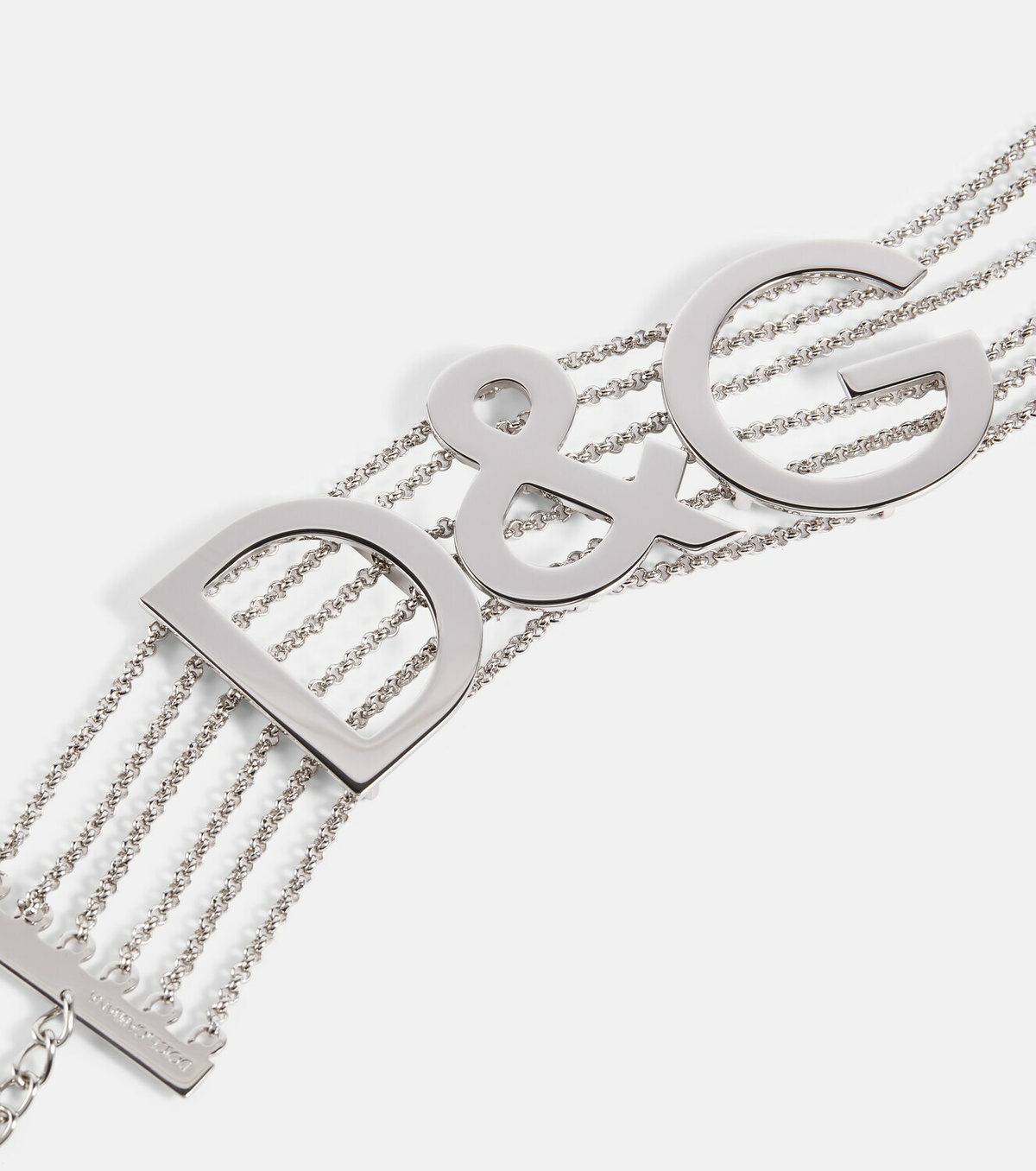 【Dolce&Gabbana】 x Kim embellishedチェーンネックレス x Kim embellished chain necklace in gold - Dolce Gabbana