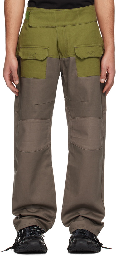 Photo: Raga Malak Khaki & Gray Velcro Jeans