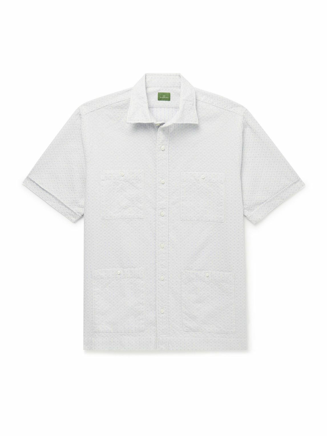 Sid Mashburn - Marquez Embroidered Cotton-Voile Shirt - White