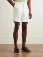 Kingsman - Straight-Leg Linen-Twill Shorts - White