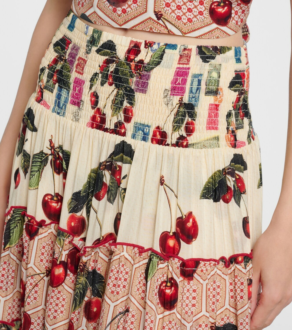 Camilla Notes From The Road printed silk maxi skirt