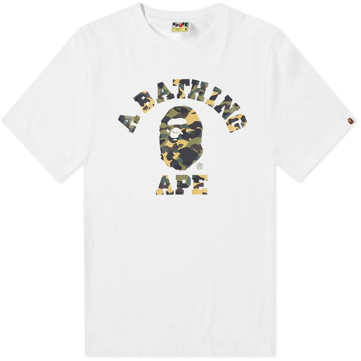 Photo: A Bathing Ape 1st Camo Crazy College Tee