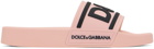 Dolce&Gabbana Pink Bonded Slides