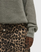 ROTATE Birger Christensen Light Knit Logo Sweater Grey Womens Pullover