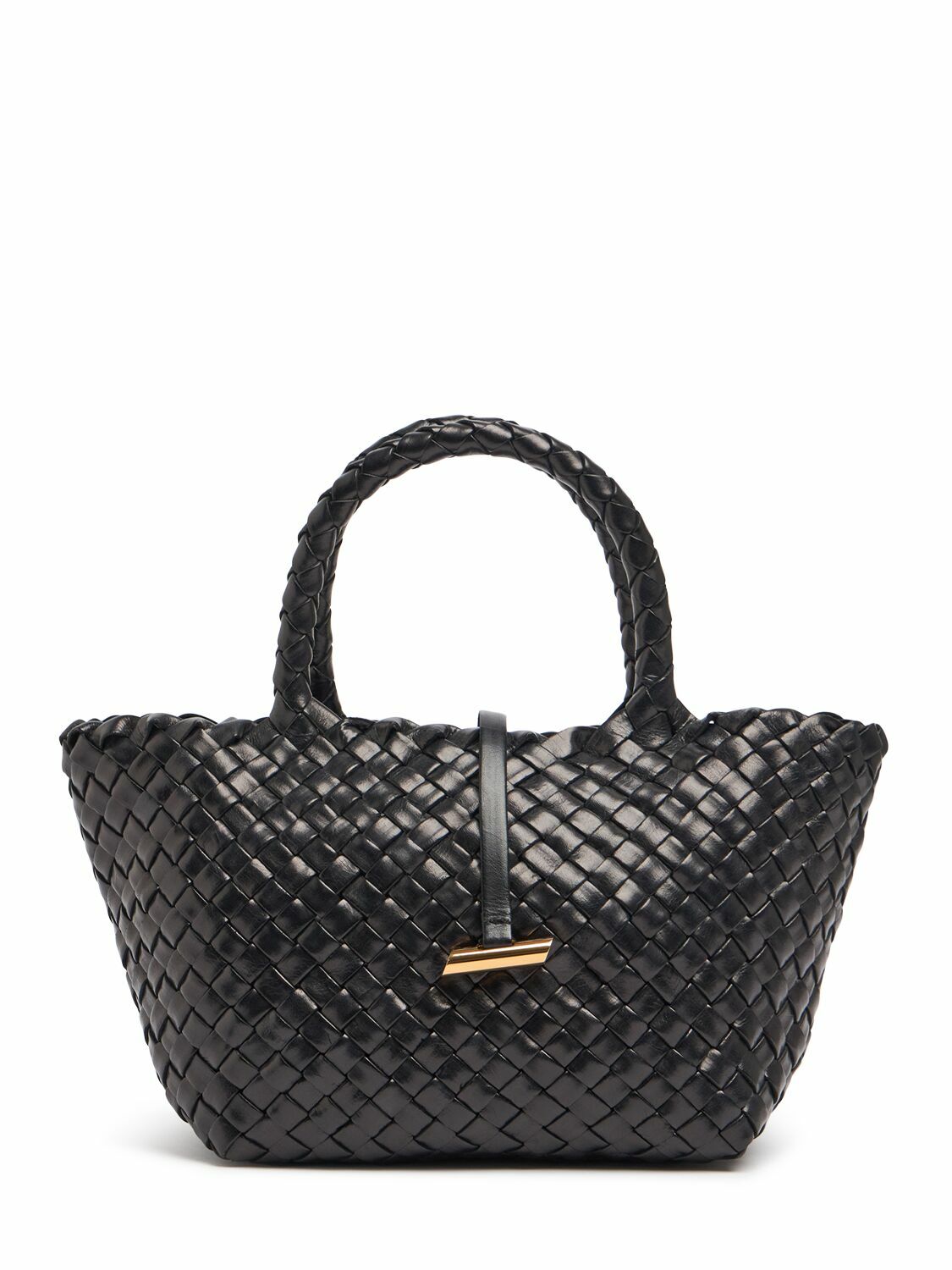 LITTLE LIFFNER Mini Basket Leather Top Handle Bag Little Liffner