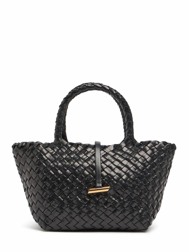 Photo: LITTLE LIFFNER Mini Basket Leather Top Handle Bag