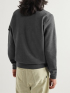 Stone Island - Logo-Appliquéd Cotton-Jersey Sweatshirt - Gray