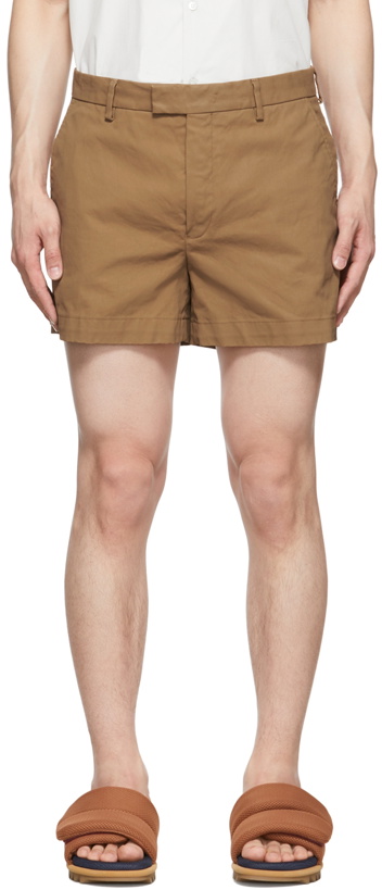 Photo: Dries Van Noten Brown Cotton Shorts