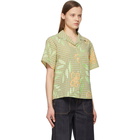 Andersson Bell Green Hand Drawing Short Sleeve Shirt