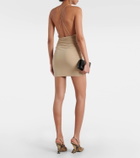 Alexandre Vauthier Draped ruffled wrap dress