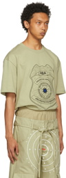 Hood by Air Khaki Veteran Badge T-Shirt