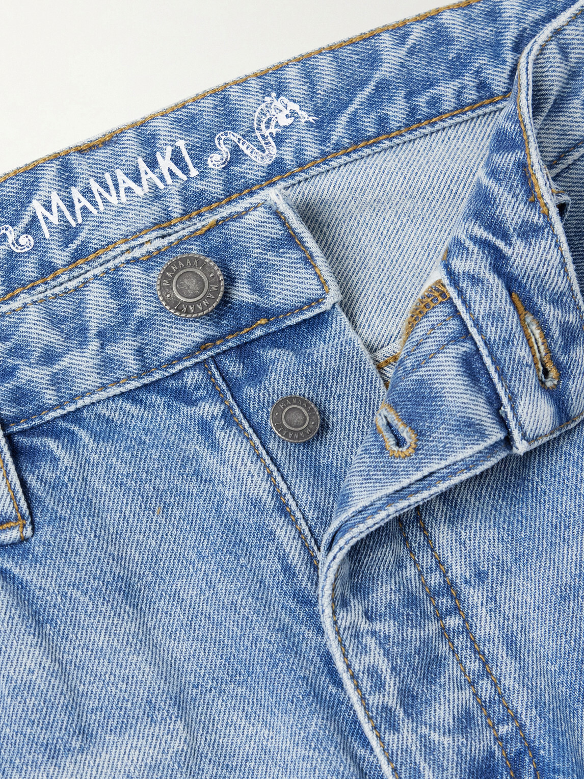 MANAAKI - Keni Straight-Leg Jeans - Blue