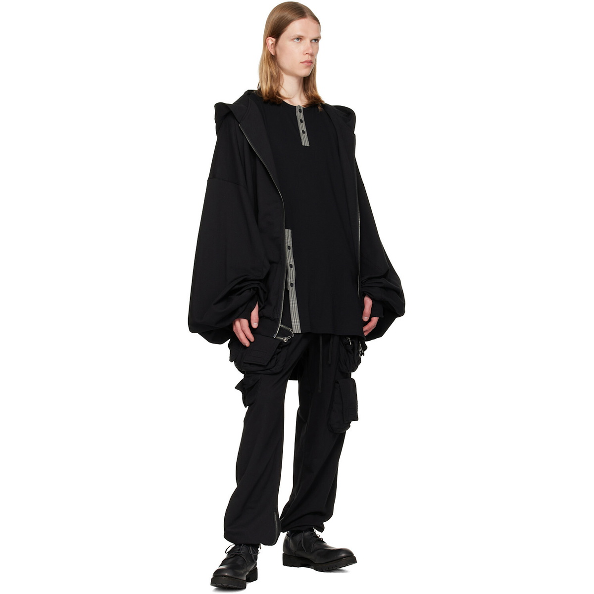 Julius Black Tactical Jogger Cargo Pants