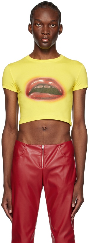 Photo: Mowalola Yellow Lips T-Shirt