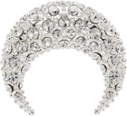 Marine Serre Silver Moon Stud Single Earring