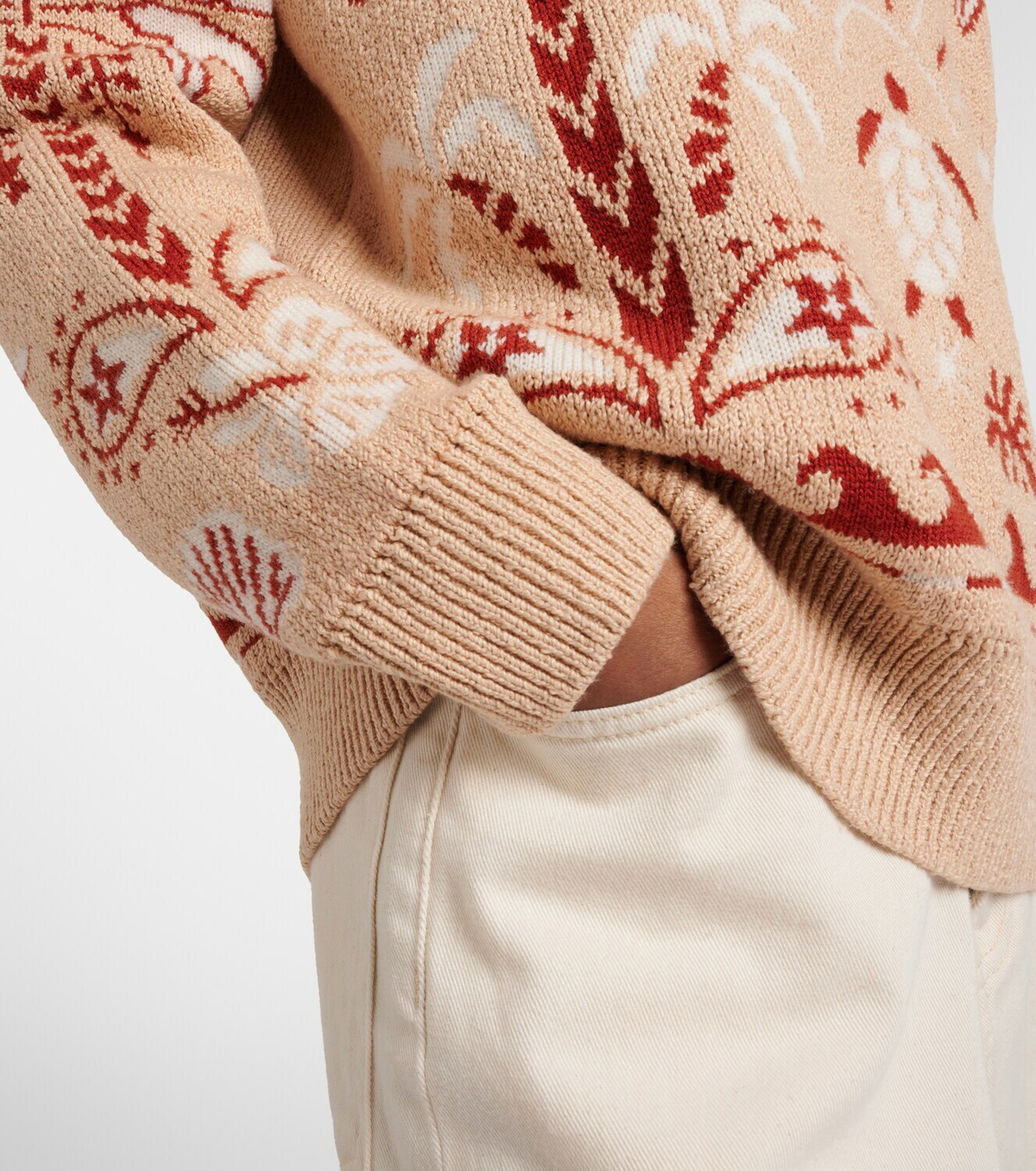 Alanui Echoes Of The Island wool and cotton sweater