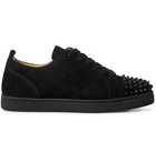 Christian Louboutin - Louis Junior Studded Suede Sneakers - Black