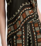 Johanna Ortiz Ancestral printed silk georgette top