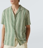 Orlebar Brown Hibbert striped bowling shirt