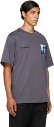 Juun.J Grey Graphic Short Sleeve T-Shirt