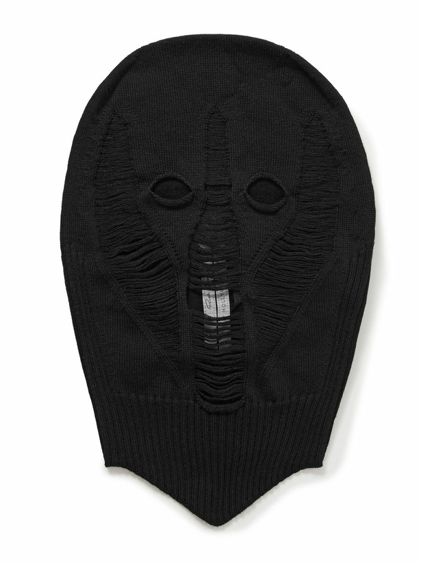 Photo: Rick Owens - Distressed Wool Balaclava