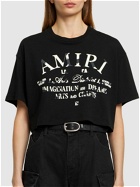 AMIRI - Logo Print Cotton Jersey Crop T-shirt