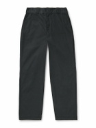 A.PRESSE - Work Straight-Leg Cotton-Blend Chinos - Gray