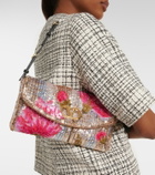 Valentino Garavani DeVain Small floral sequined shoulder bag