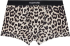 TOM FORD Beige & Black Graphic Boxers