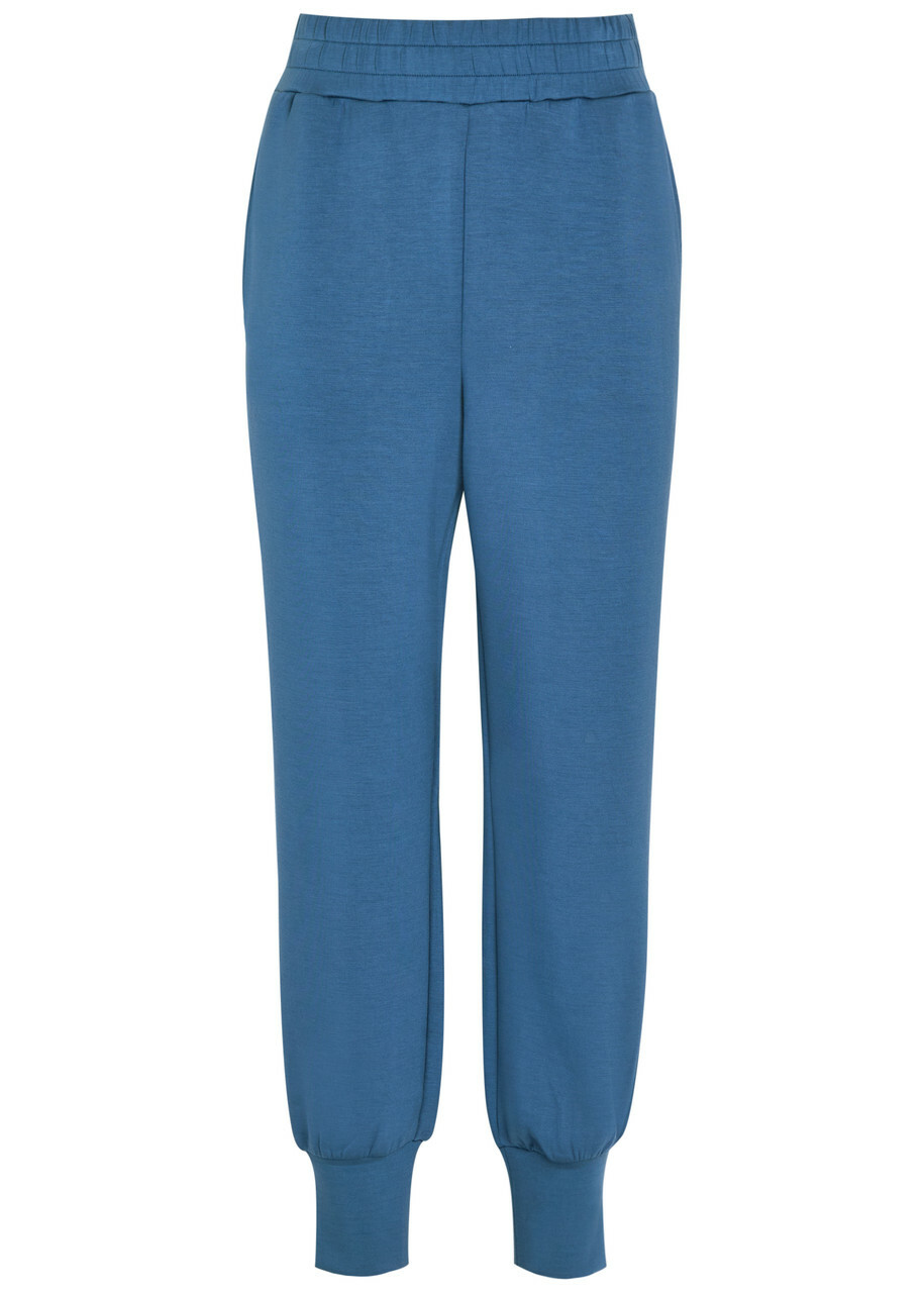 Varley The Slim Cuff 27.5 Stretch-jersey Sweatpants Blue