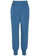 Varley The Slim Cuff 27.5 Stretch-jersey Sweatpants Blue