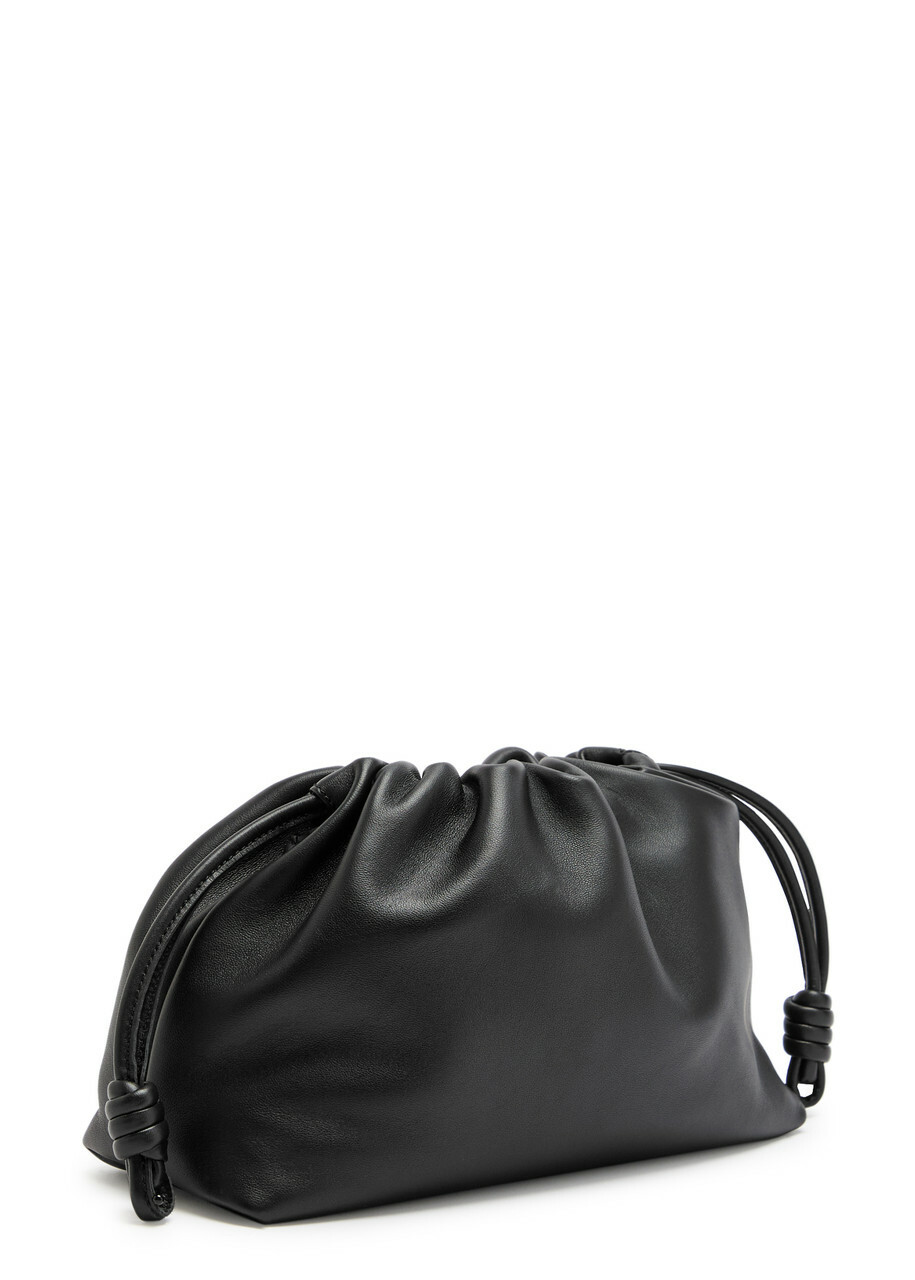 Loewe Flamenco Medium Leather Clutch - Black - One Size