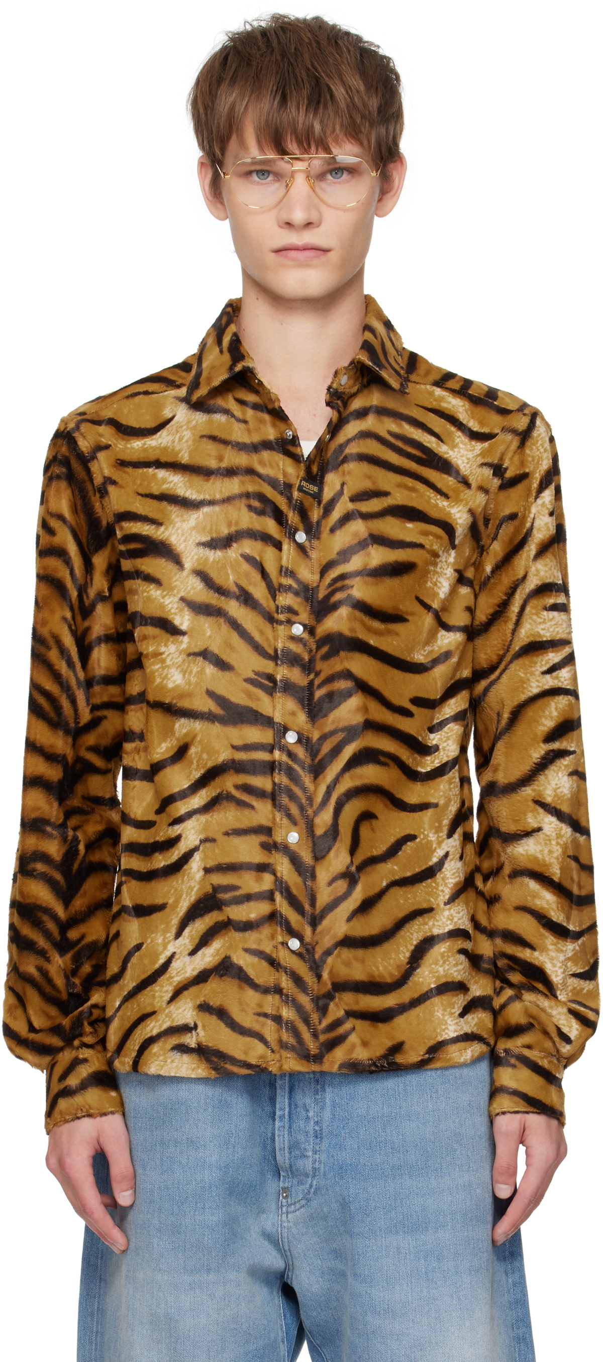 Martine Rose Tan Slim Fit Shirt