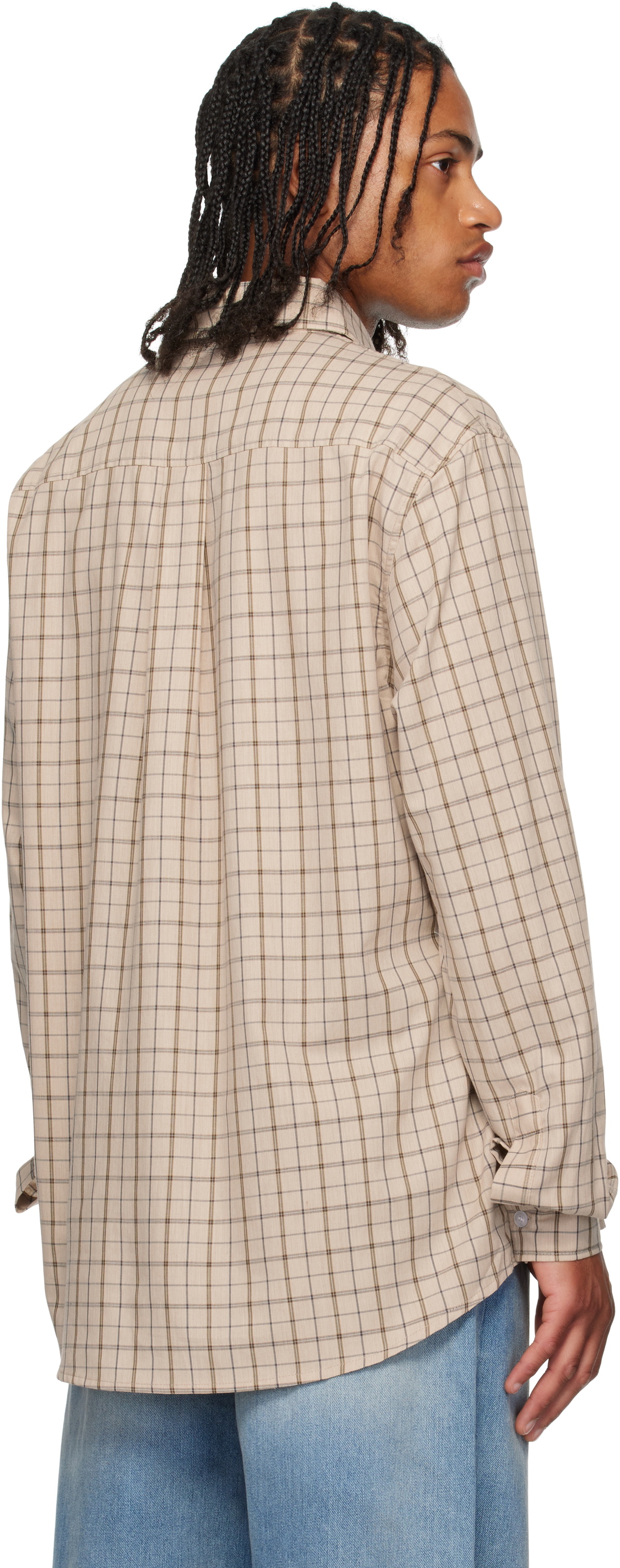 ABRA SSENSE Exclusive Beige Cotton Shirt