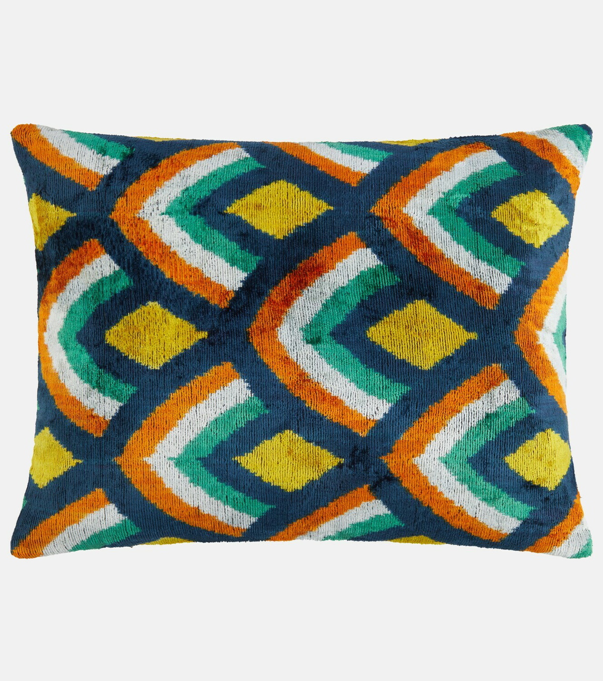 Les-Ottomans Silk and cotton velvet cushion