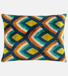 Les-Ottomans Silk and cotton velvet cushion
