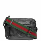Gucci Men's GG Logo Camera Bag in Black