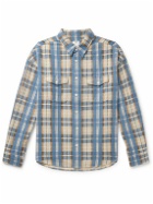 Visvim - Pioneer Checked Brushed Cotton-Flannel Shirt - Blue
