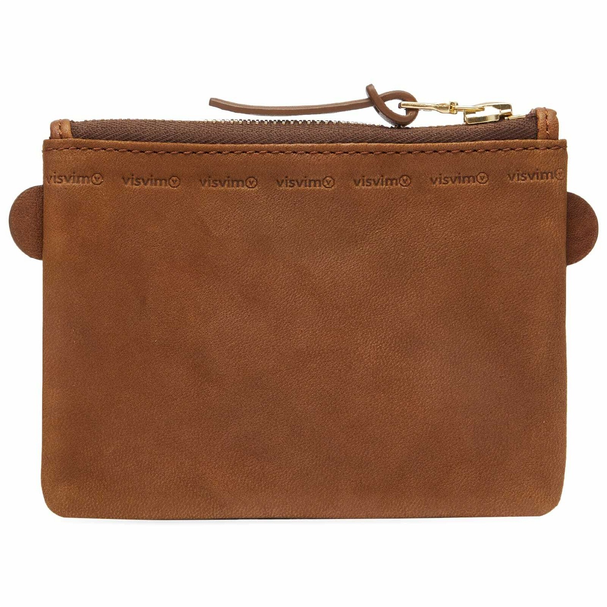 Visvim Men's Leather Essentials Case in Brown Visvim