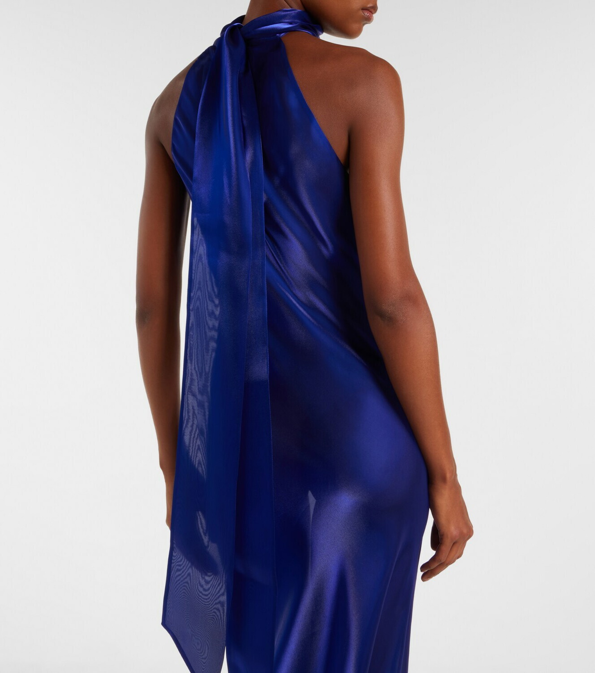 Galvan Sienna semi-sheer organza gown