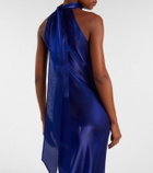 Galvan Sienna semi-sheer organza gown