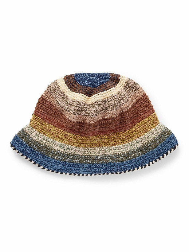 Photo: Story Mfg. - Brew Striped Crocheted Organic Cotton Bucket Hat