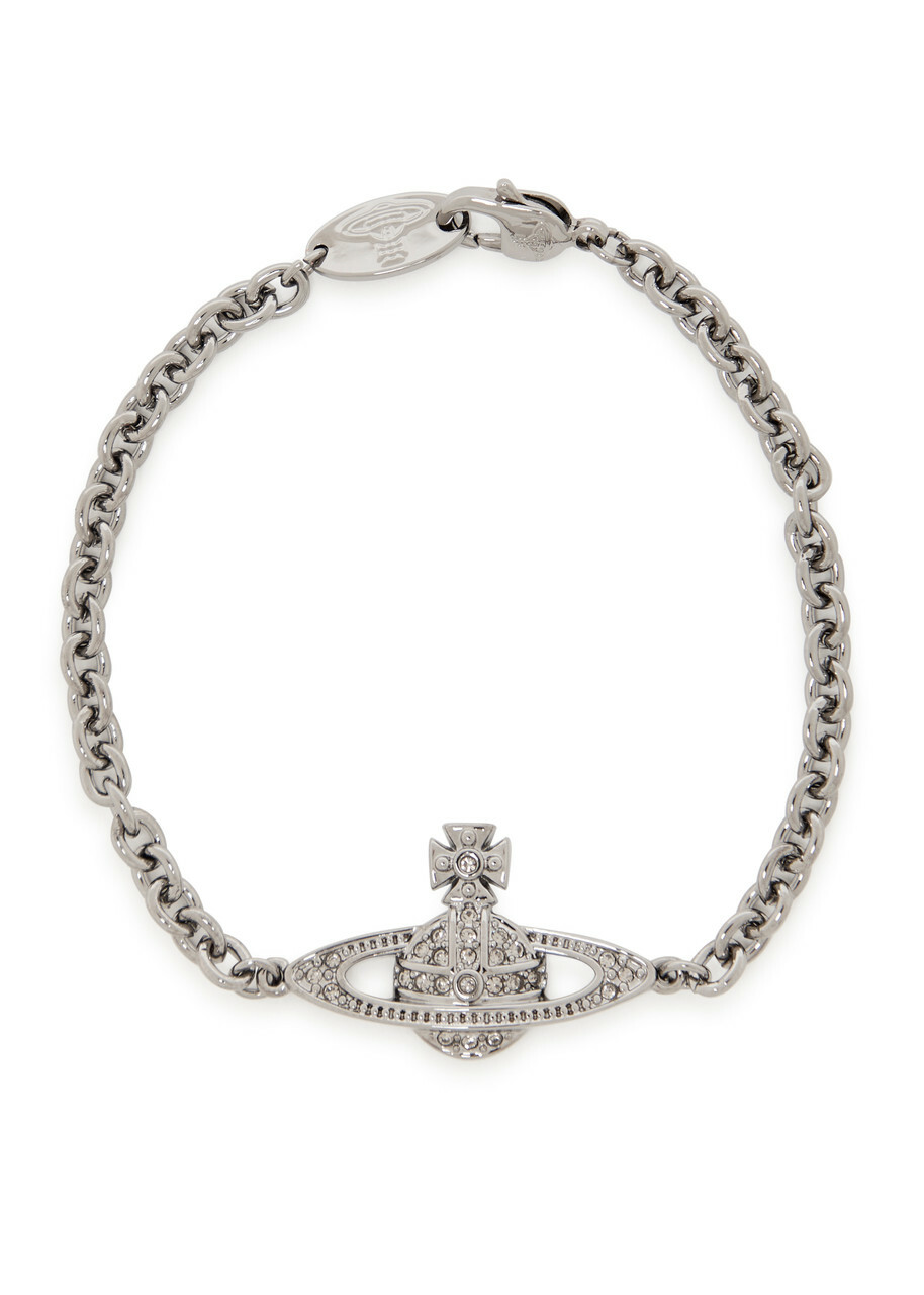 Vivienne Westwood Mini Bas Relief orb Bracelet Black