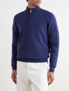 William Lockie - Wool Half-Zip Sweater - Blue