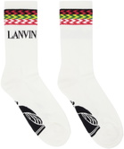Lanvin White Graphic Socks