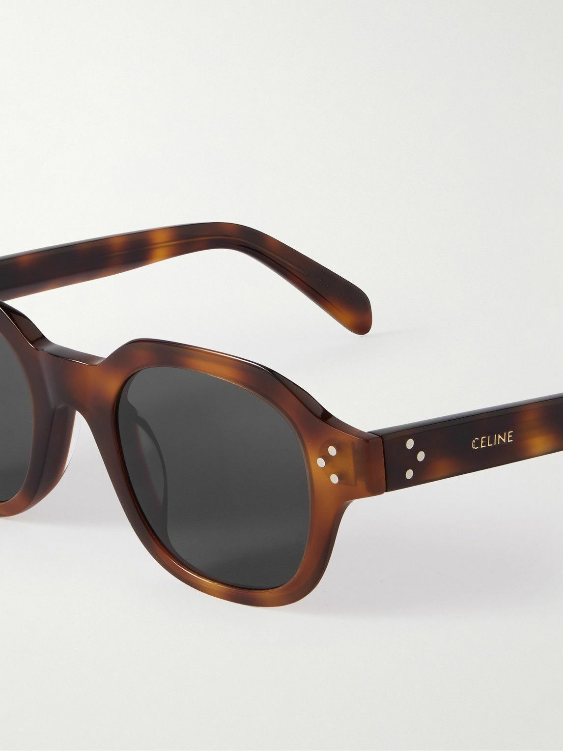 CELINE - Square-Frame Tortoiseshell Acetate Sunglasses