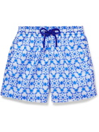 Vilebrequin - Mosaic Mid-Length Printed Recycled Swim Shorts - Blue