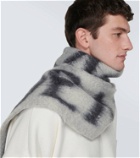 Loewe Logo wool and mohair-blend scarf