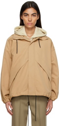 AURALEE Brown Detachable Hood Jacket